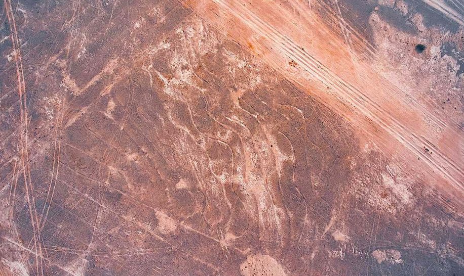 enorme spirale découverte desert indien plus grand dessin jamais realise