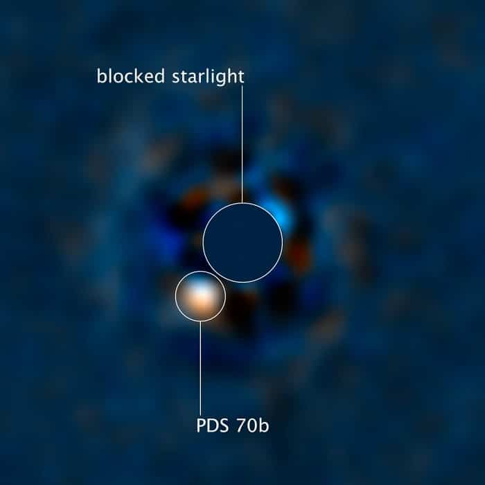 pds70b exoplanete hubble coronographe