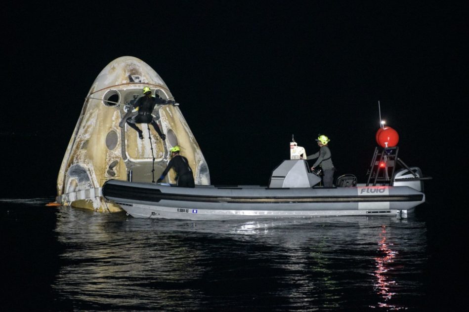 retour capsule Crew-1 SpaceX