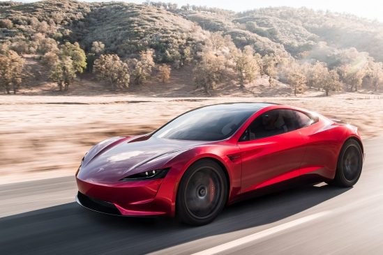 tesla prochain roadster acceleration fusee spacex