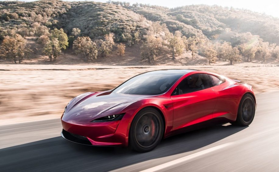 tesla prochain roadster acceleration fusee spacex
