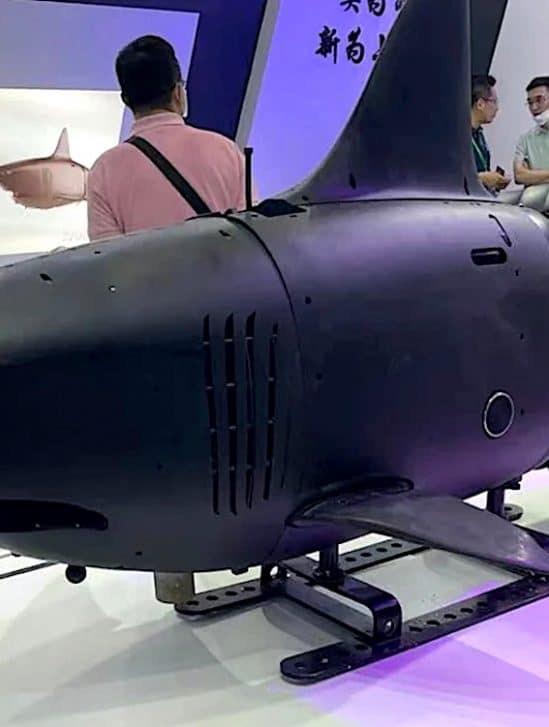robo-shark sous-marin autonome salon technologie militaire chine