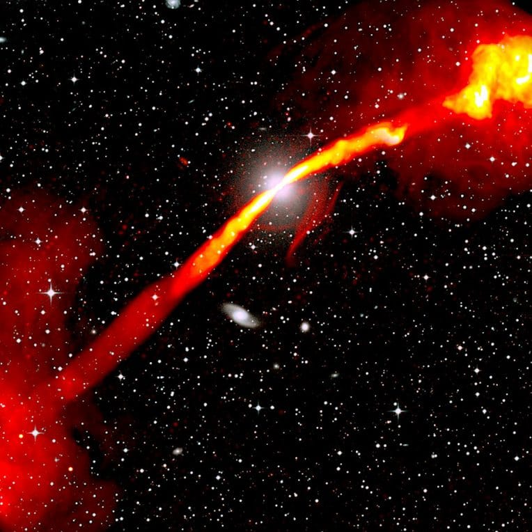 telescope meerkat capture image epoustouflante radiogalaxie