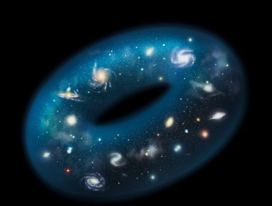 univers pourrait avoir forme donut 3d couv