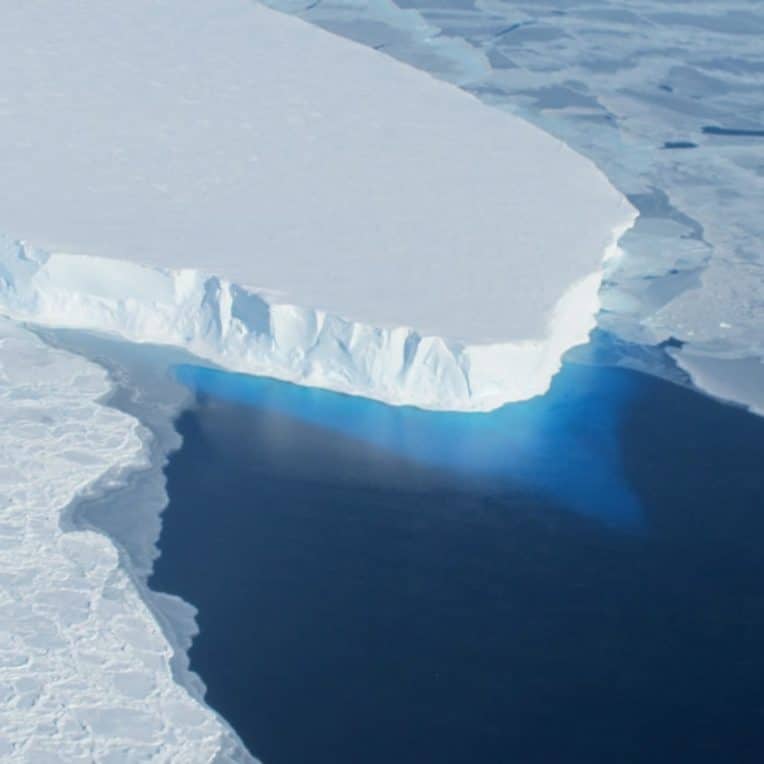 glacier thwaites flux chaleur