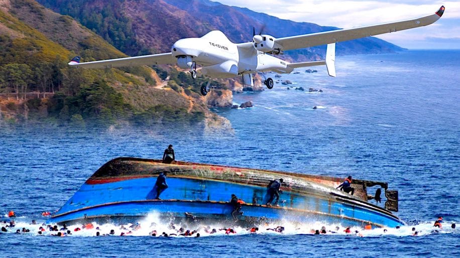 drones pourraient larguer radeaux sauvetage migrants mediterranee