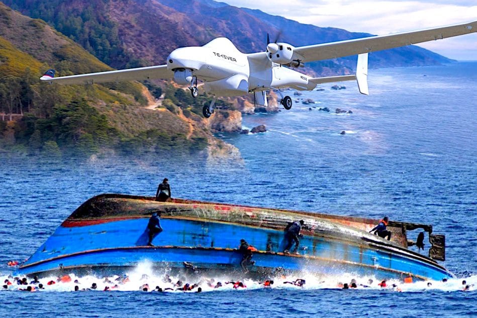 drones pourraient larguer radeaux sauvetage migrants mediterranee