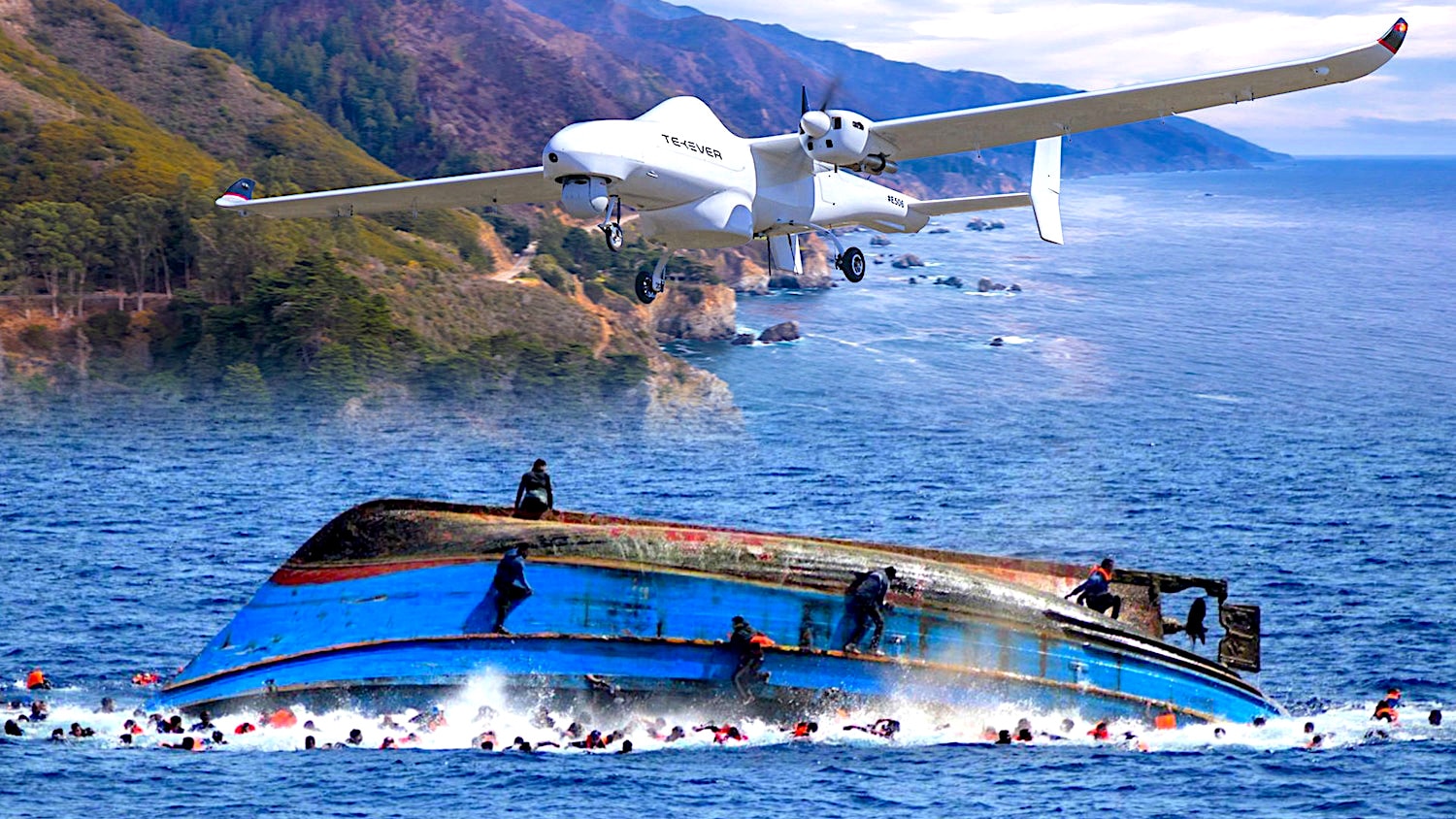 drones pourraient larguer radeaux sauvetage migrants mediterranee couv