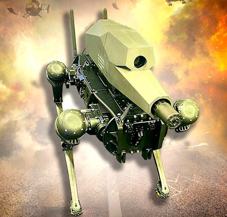 experts choques par nouveau robot militaire avec fusil precision