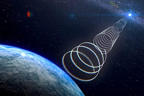 objet mystérieux envoie ondes radio depuis centre galaxie