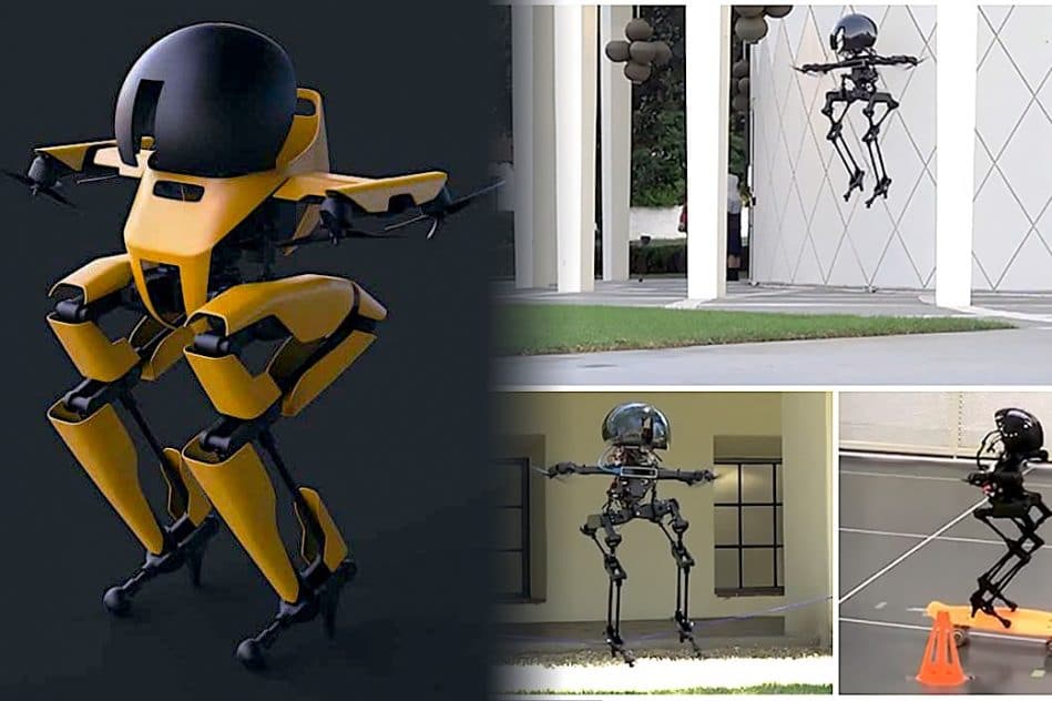 robot bipede leonardo capable voler faire skateboard et equilibrisme sur corde