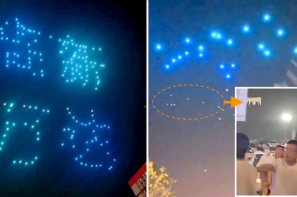spectacle drones vire cauchemar dizaines engins tombent sur public chine