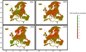 anomalies humidite sols europe 2002-2019