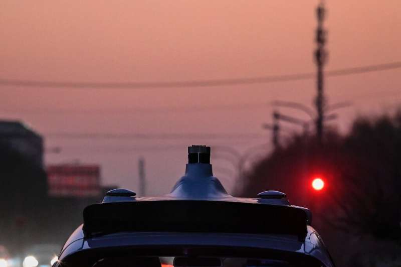 Radar de taxi de Pekín de Baidu Autonom