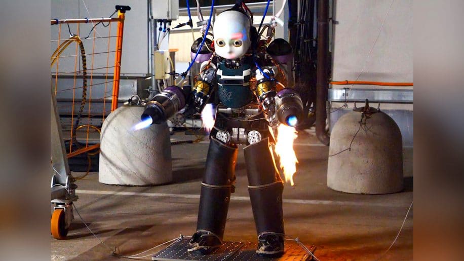 iRonCub robot humanoide volant propulseurs