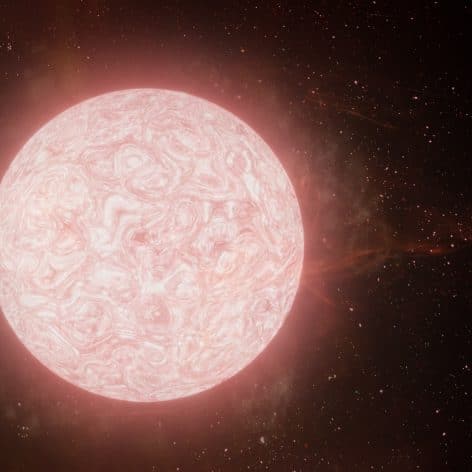 astronomes observent explosion supergeante rouge pour premiere fois