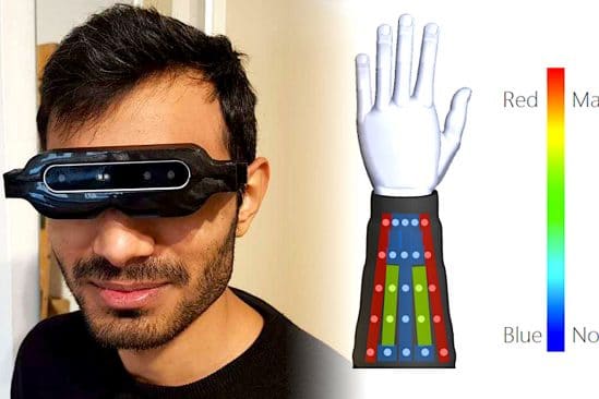lunettes infrarouges connectees brassard aide aveugles s orienter