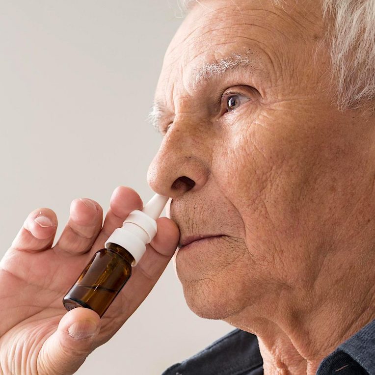 spray nasal prevention demence passe essais cliniques