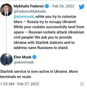 Tweet Elon Musk Ukraine
