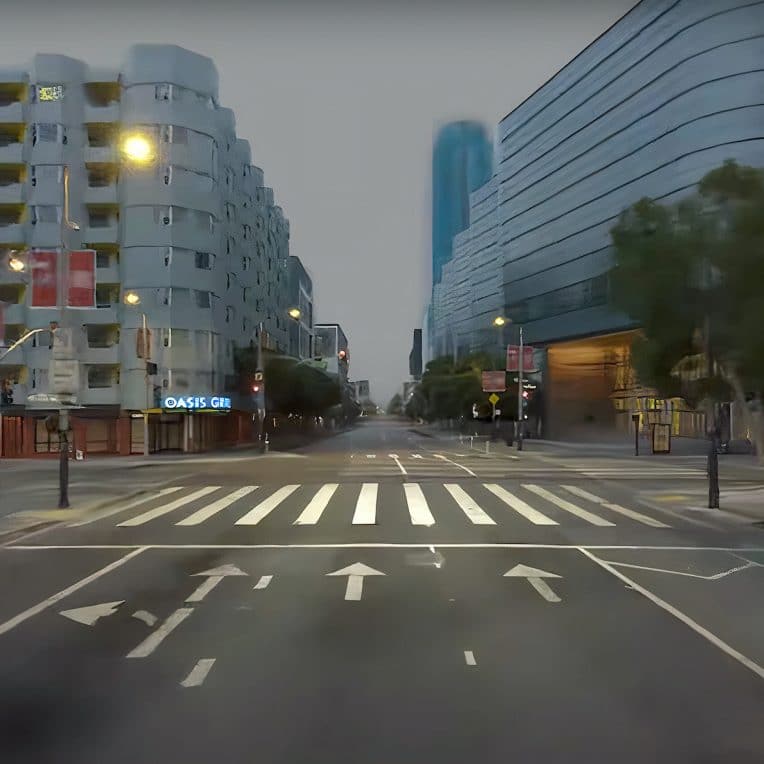 quartier san francisco virtuel cree via voitures autonomes