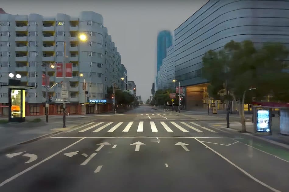 quartier san francisco virtuel cree via voitures autonomes