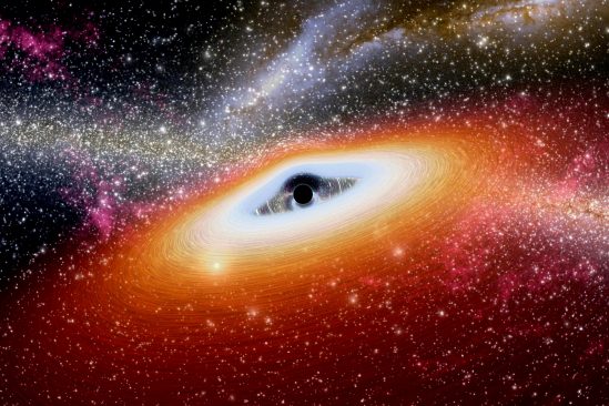trou noir supermassif lumiere
