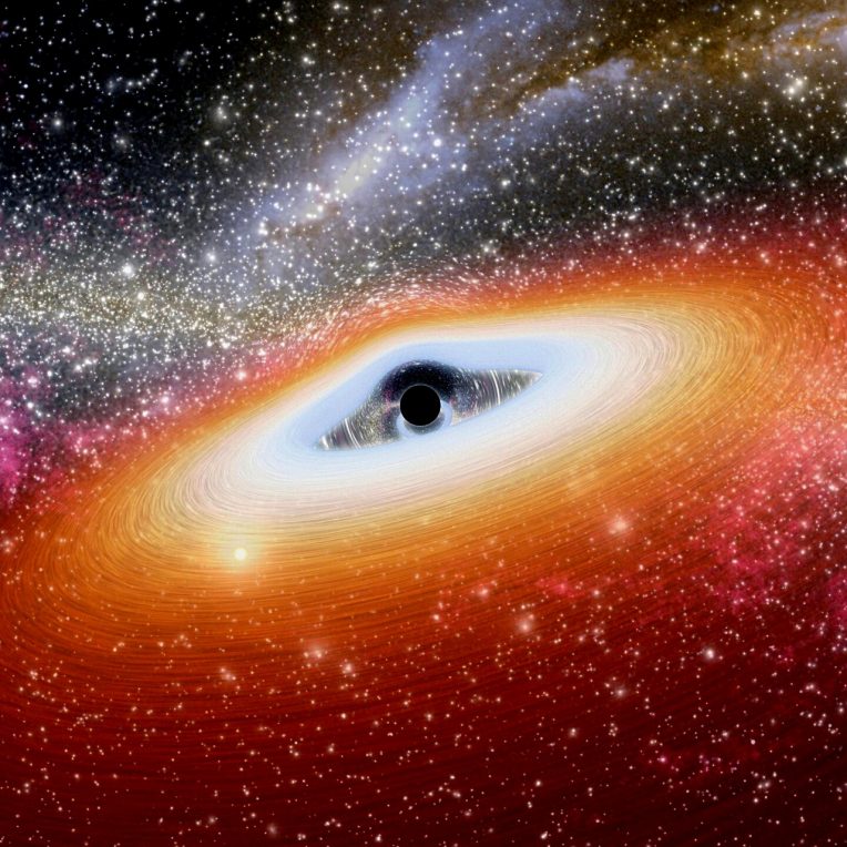 trou noir supermassif lumiere