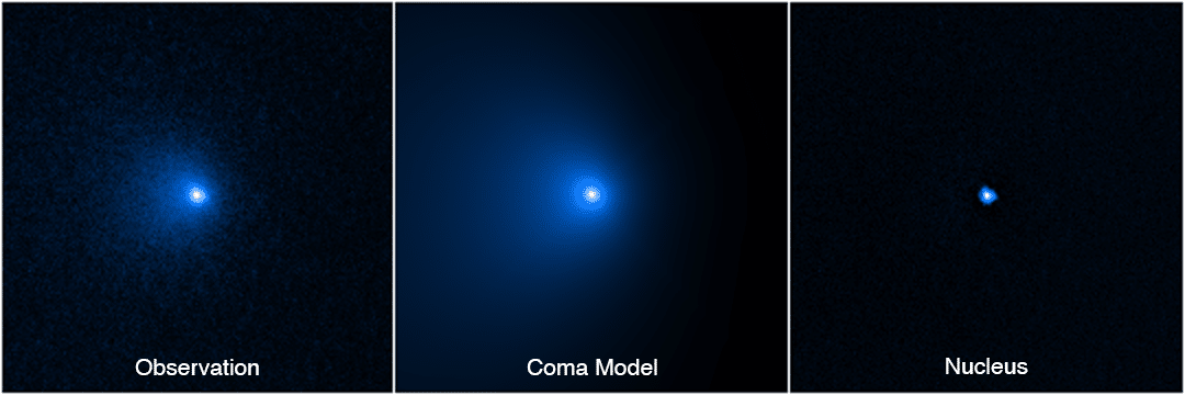 hubble comete plus grande C2014 nuage oort