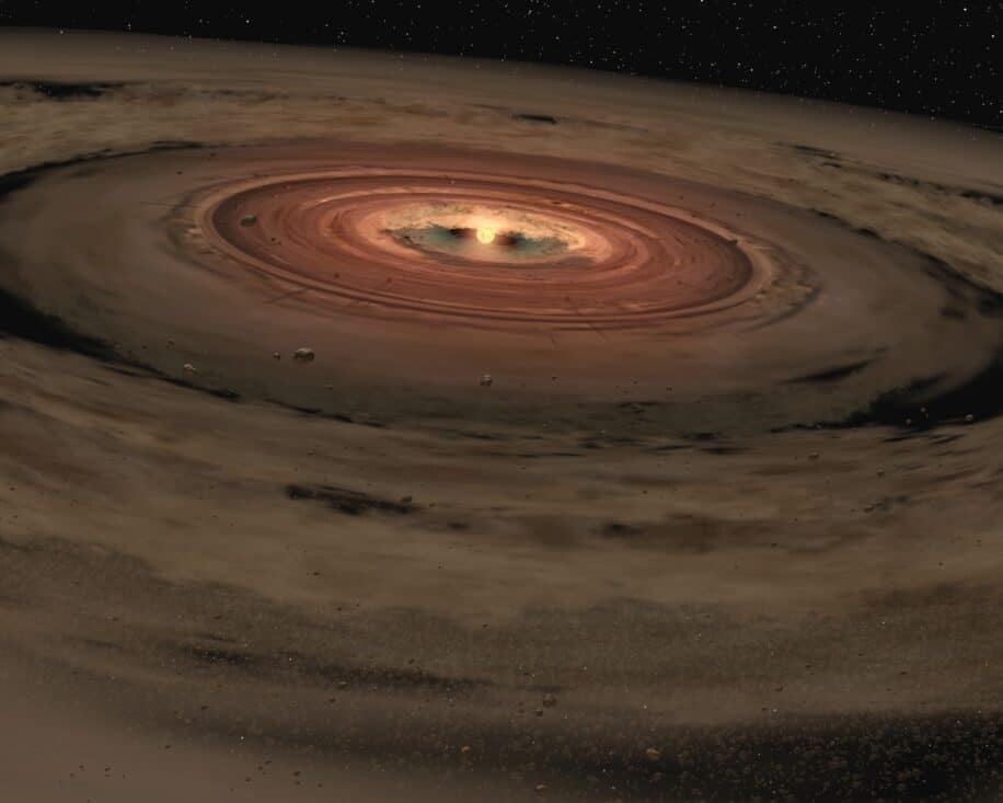 évaporation disque gazeux solaire planètes gazeuses