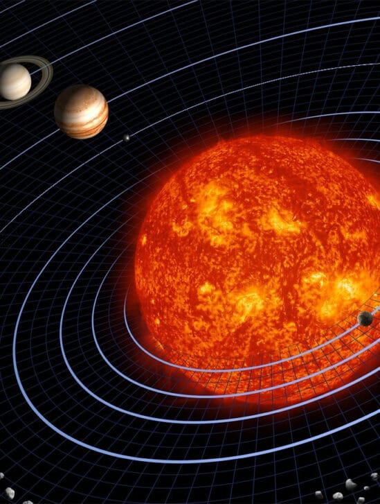représentation animation système solaire