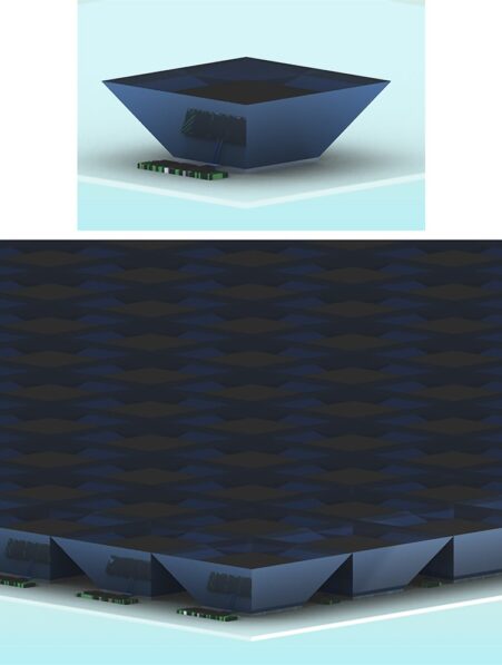 nouveau concept lentille optique pyramide panneau solaire agile couv
