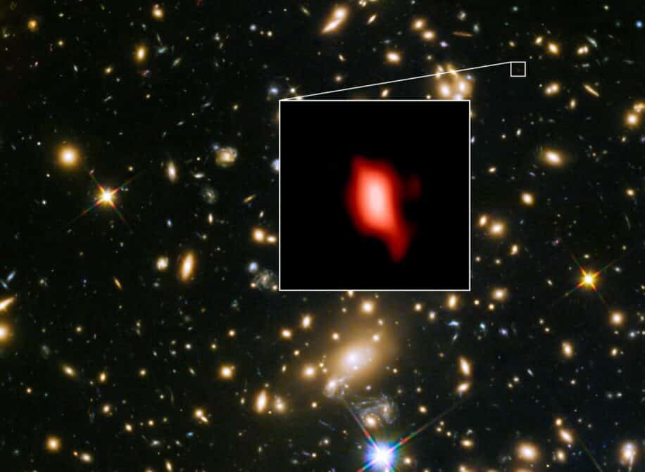 galaxie primordiale en rotation proche big bang histoire univers couv