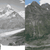 comparaison glacier suisse perte volume moitie depuis 1931
