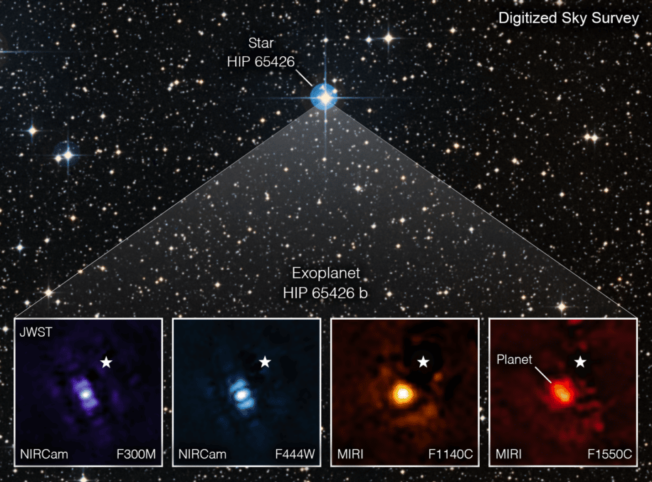 premiere image exoplanete james webb hip65426 couv