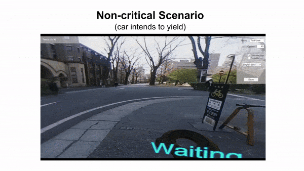 test realite virtuelle voiture regardante