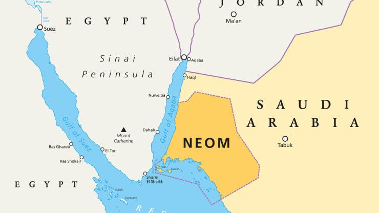 carte projet Neom