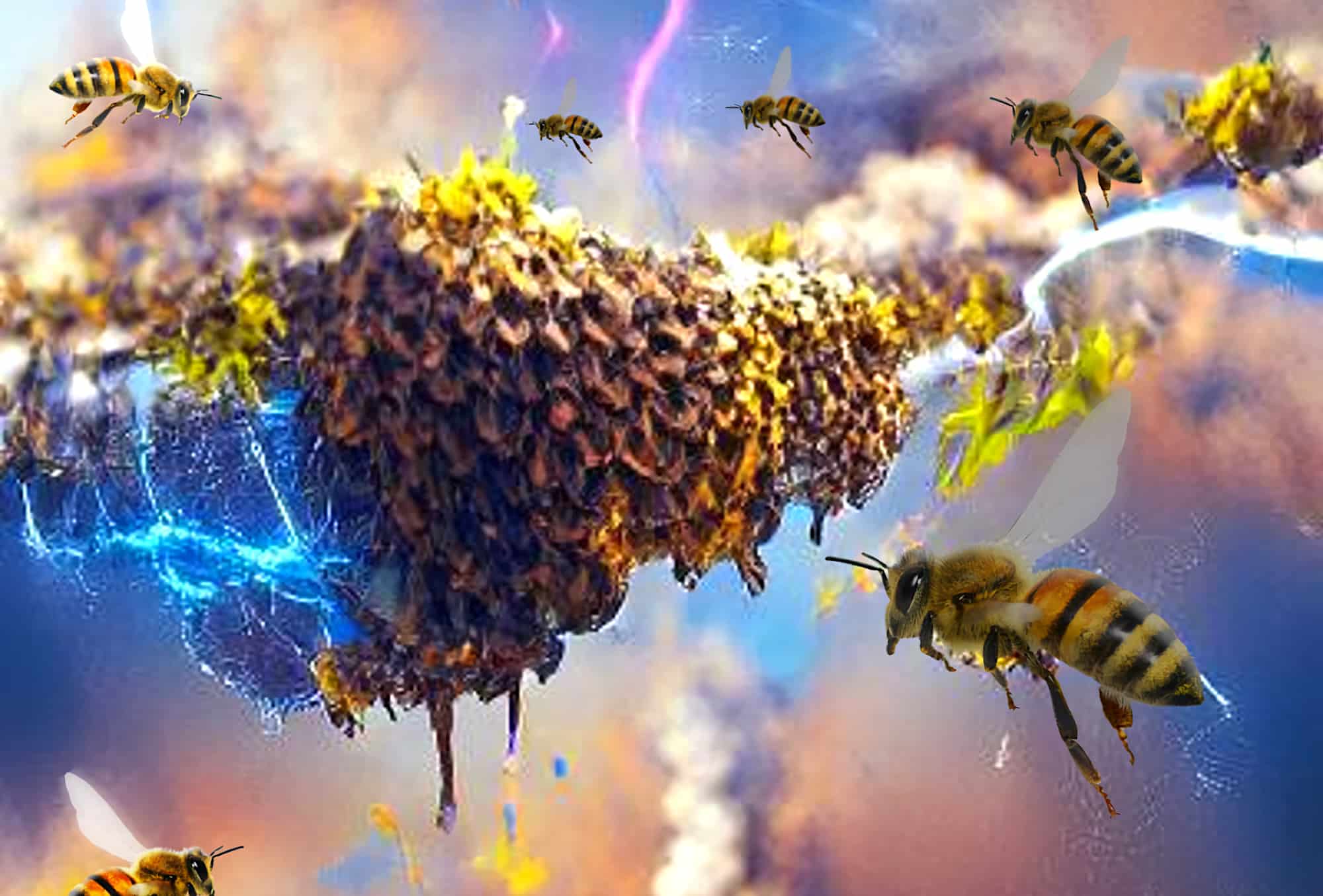 Les essaims d'insectes peuvent générer autant d'électricité statique qu'un  nuage d'orage