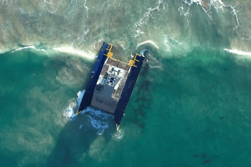 évent artificiel produit électricité à partir vagues