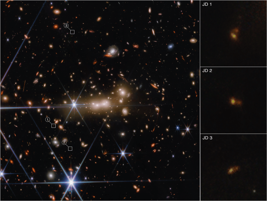 image webb galaxie fusion univers primitif couv