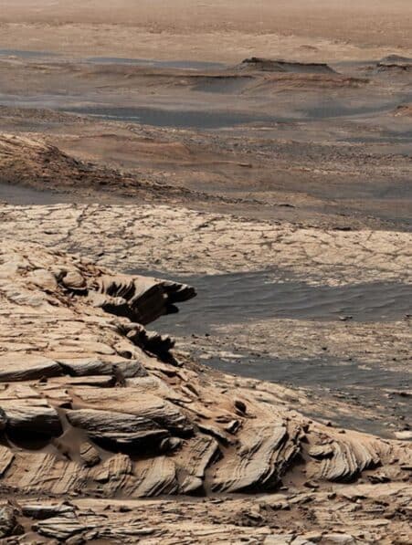 traces topographie ancien ocean sur mars couv