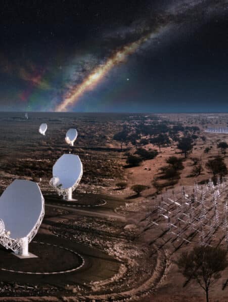 construction réseau radiotélescopes SKA