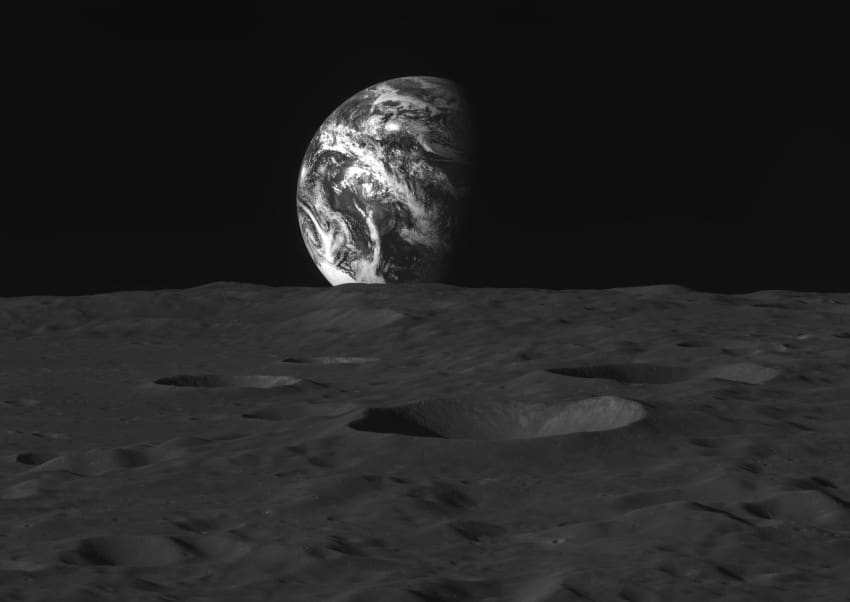 image terre surface lune sonde danuri