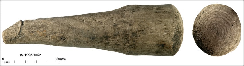 découverte phallus bois Vindolanda