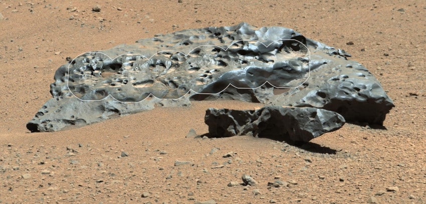 météorite Lebanon Mars Curiosity 2014
