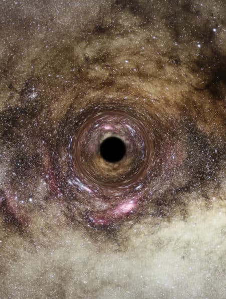 decouverte trou noir ultramassif lentille gravitationelle