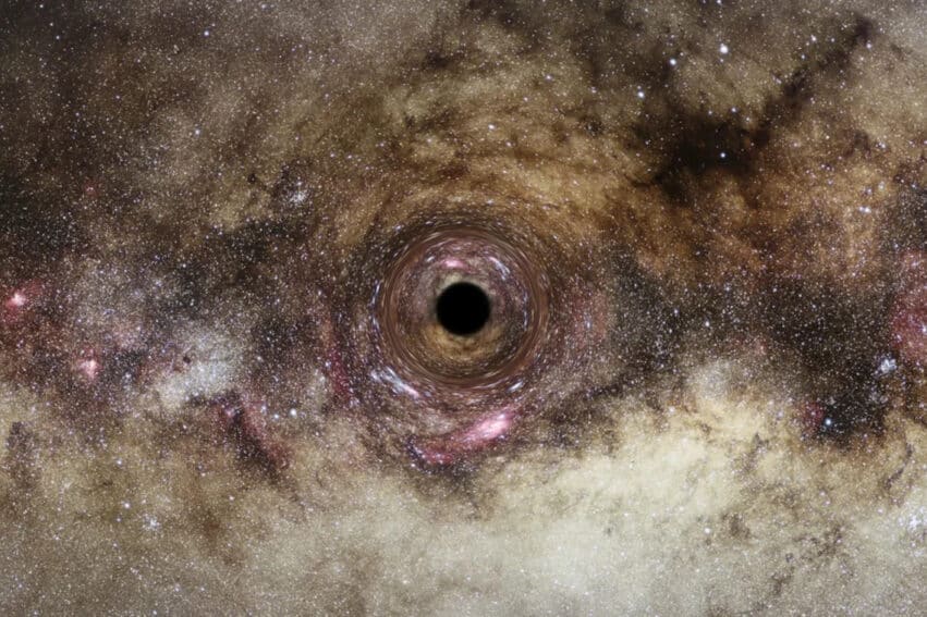 decouverte trou noir ultramassif lentille gravitationelle