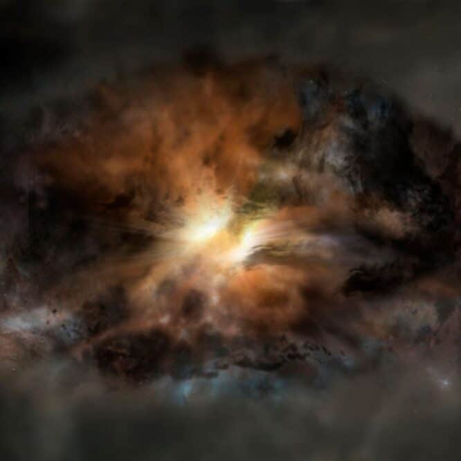 galaxie extreme univers primordial trou noir supermassif couv