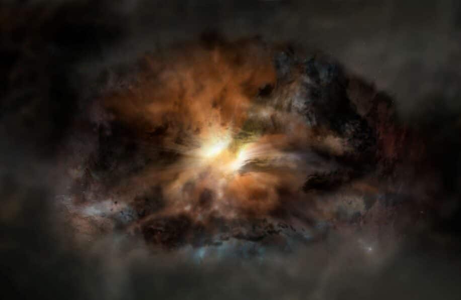 galaxie extreme univers primordial trou noir supermassif couv