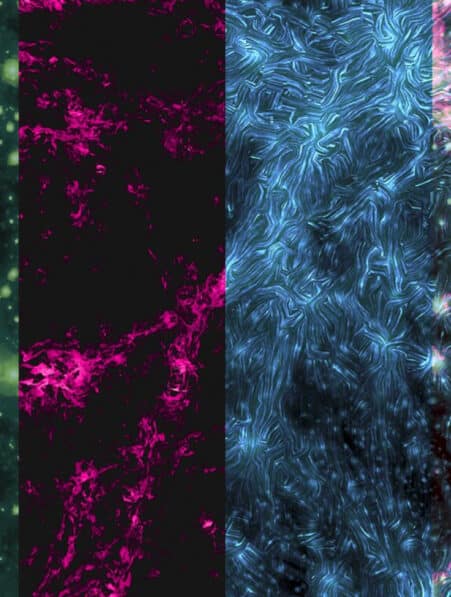 observation ondes choc filaments galactiques