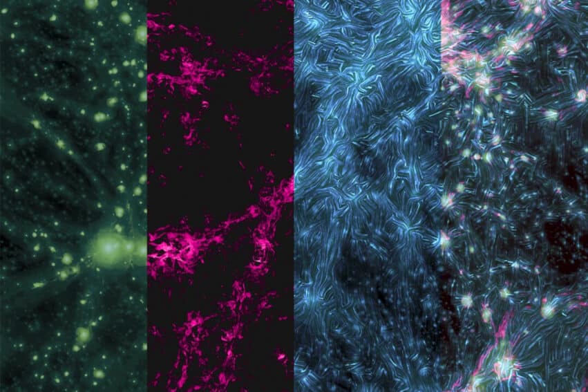 observation ondes choc filaments galactiques